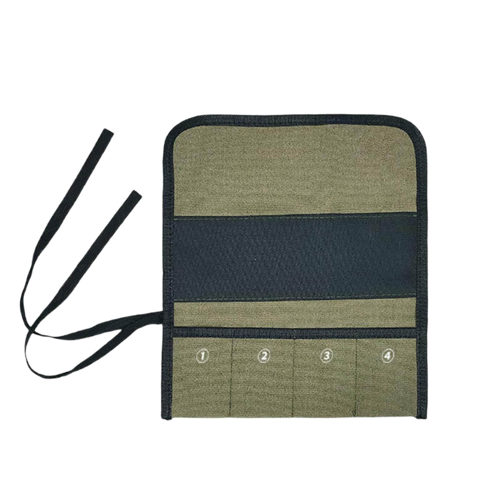Portable Multiple Pocket Tool Organizers Roll Pouches Foldable Sturdy Fabric Water Resistant Coating Quick Access Portable Tool Organizers