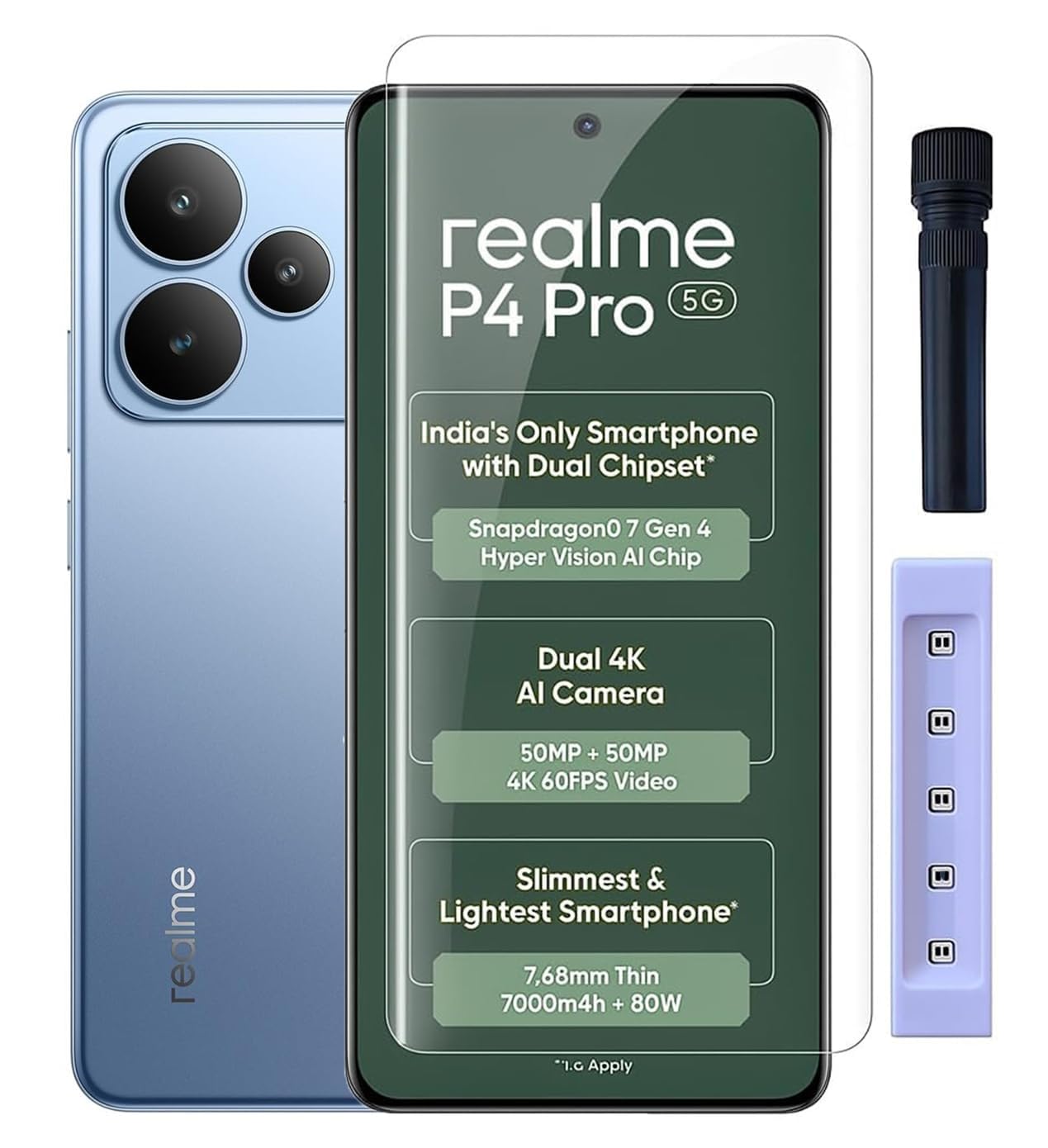 JGD PRODUCTS Adavnced Glue UV Curved Tempered Glass for Realme P4 Pro 5G | With HD clearity full curved edge protection and Installation Kit-picture-28