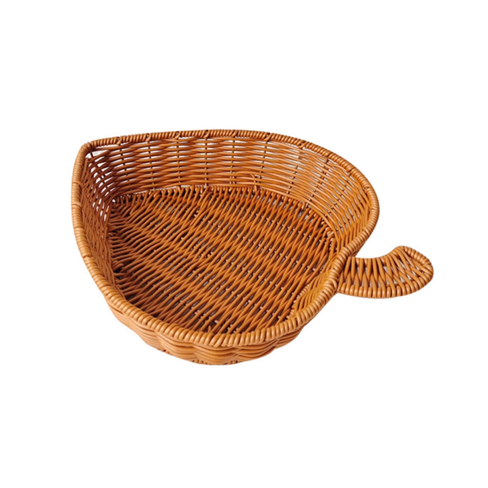 Buxuaaaa Decorative Baskets Display Basket Serving Basket Vegetable Display Kitchen Organizers for Home and Restaurant Woven Bread