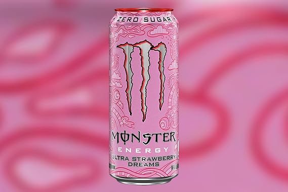 علب WESTERNMBY Monster Ultra Strawberry Dreams، 16 أونصة فلوريدا، 6 علب
