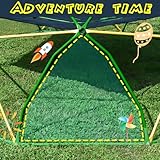 THINK 30 Gardenature 13FT Climbing Dome with Hammock, Outdoor Jungle Gym for Kids, Kids Climbing Dome Tower with Hammock, Rust & UV Resistant Steel Supporting 1000 LBS (Yellow)