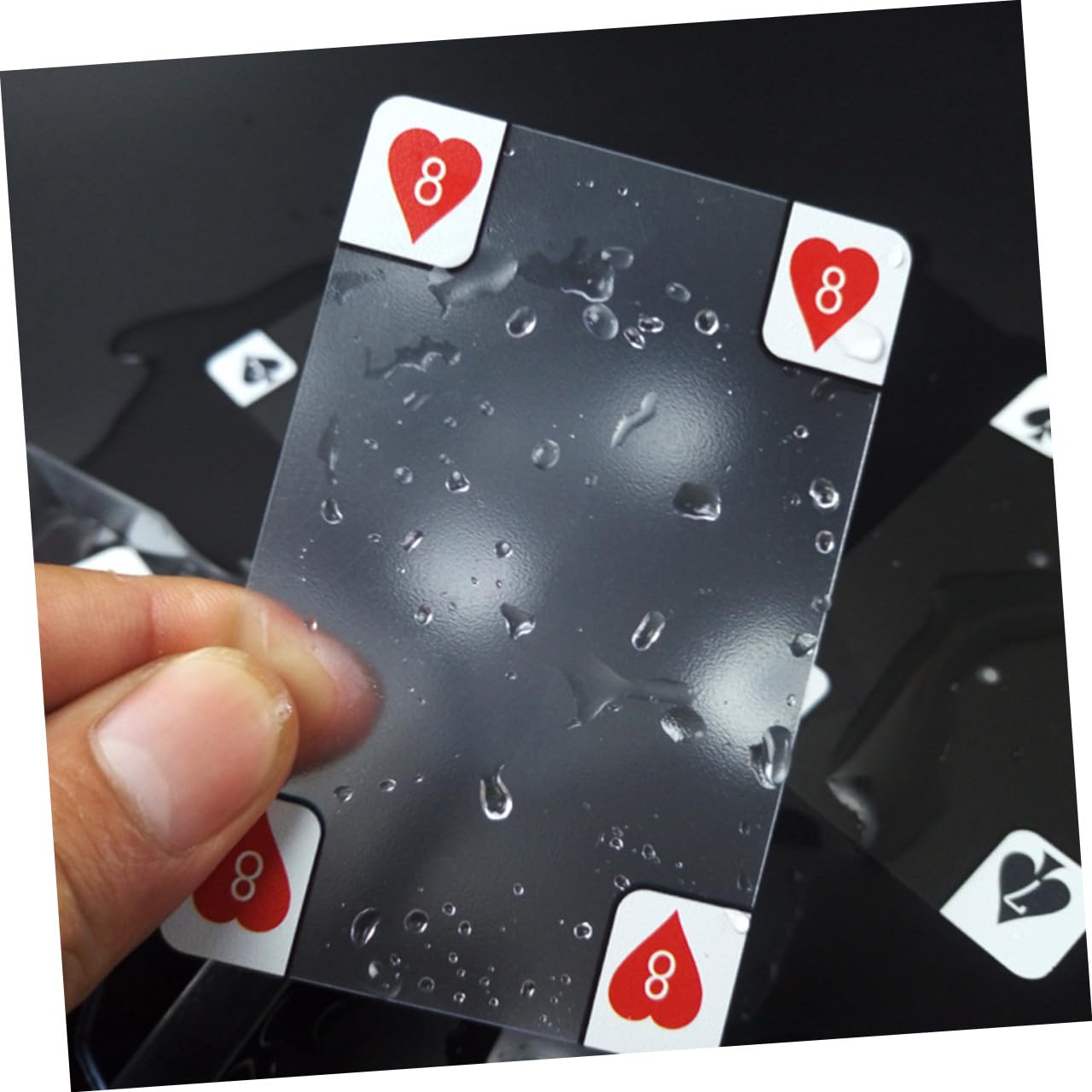 Abaodam 3stücke wasserdichte Pokerkarten Aus Kunststoff Transparentes Design Für Unvergessliche Spielabende Für Familien Kratzfest Und Langlebig Perfektes Für Spielsammler
