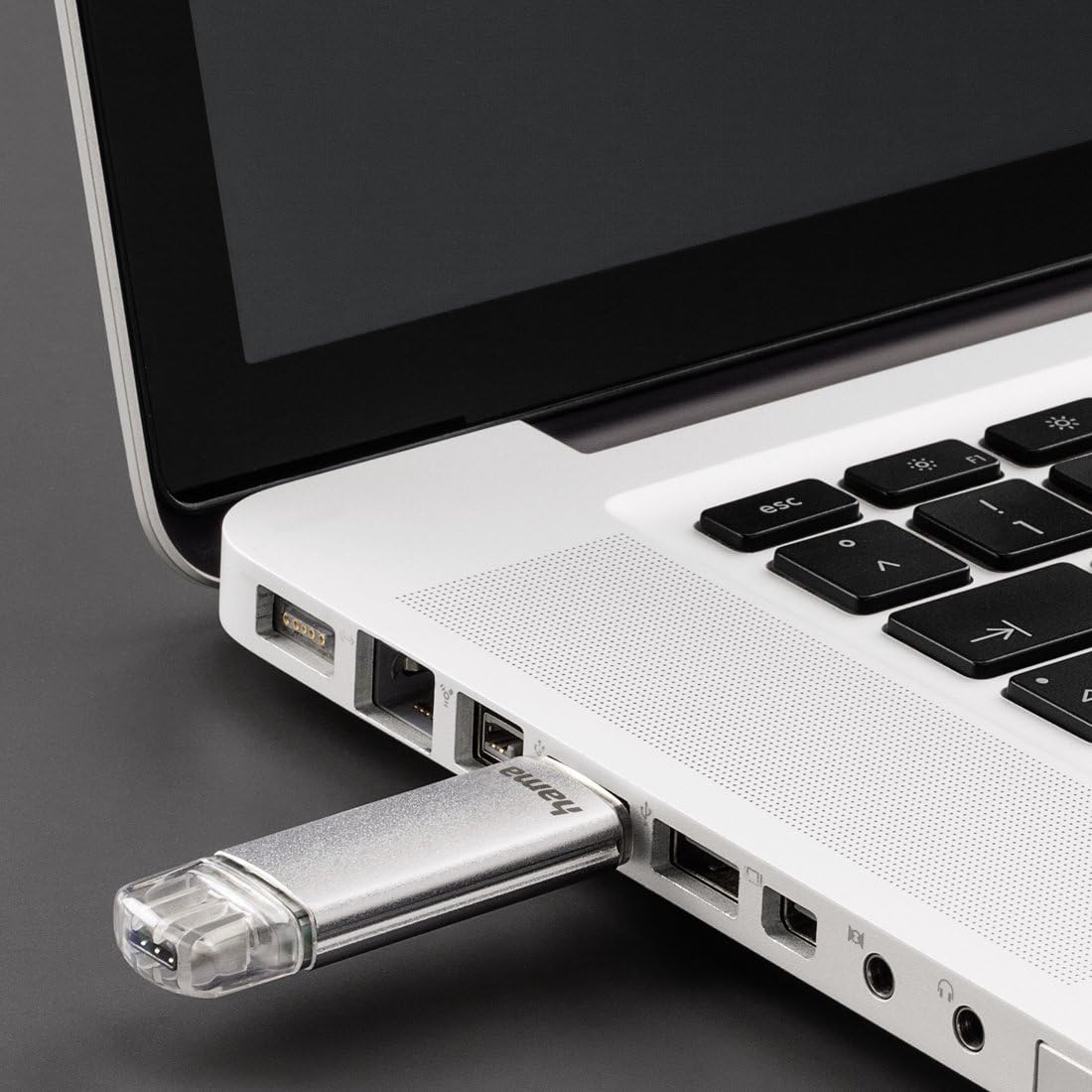 Hama – Flashpen “C-Laeta”, USB Type-C 3.1 - USB 3.0, 256 GB, 70 MB/s, silver