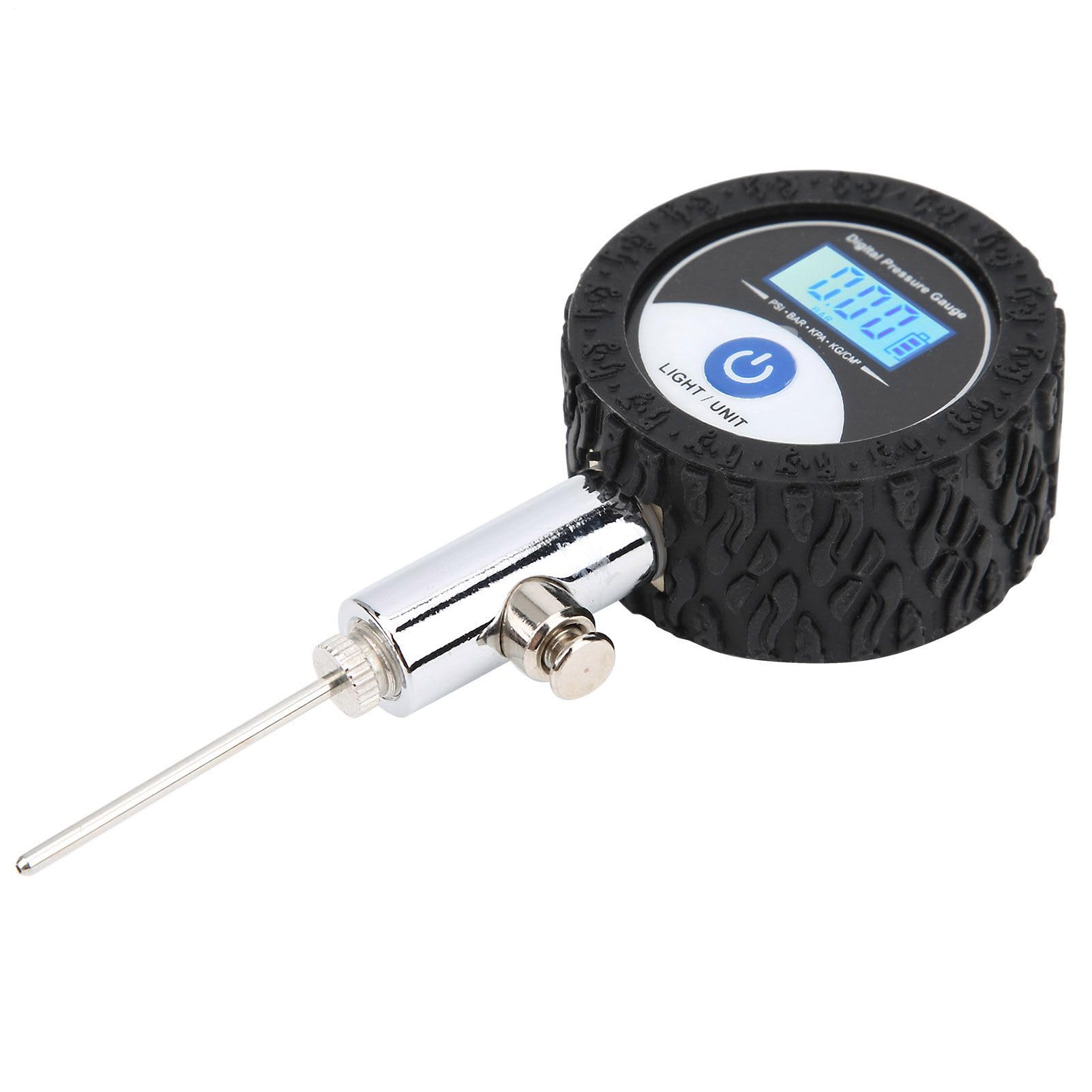 Inflador de bomba de bola con lector PSI preciso y pantalla digital para neumáticos 8
