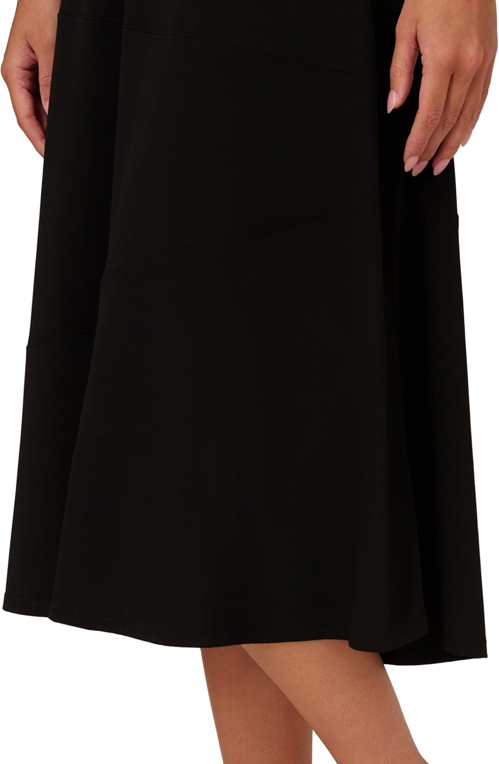 Adrianna Papell Womens Asymmetrical Seam Midi Skirt - Image 4