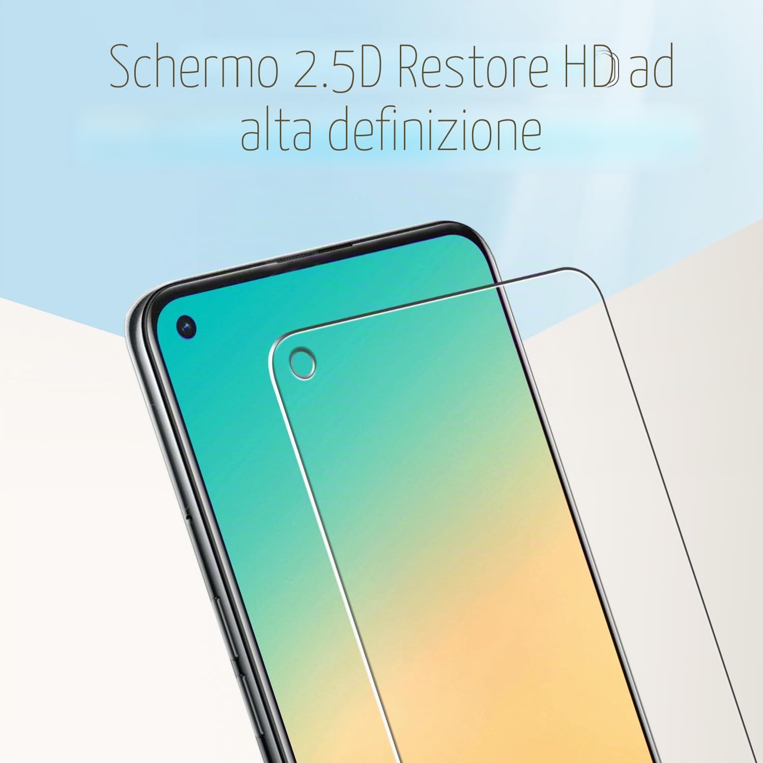 NEW'C Set di 2 vetri temperati per Oppo A74 4G, Oppo A94 5G, pellicola protettiv NEW'C Set di 2 vetri temperati per Oppo A74 4G, Oppo A94 5G, pellicola protettiv