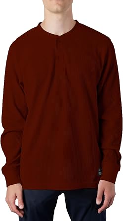 Southpole Mens Thermal Henley Shirt Long Sleeve Soft Waffle Knit 3-Button Top for Men, Sizes S2XL