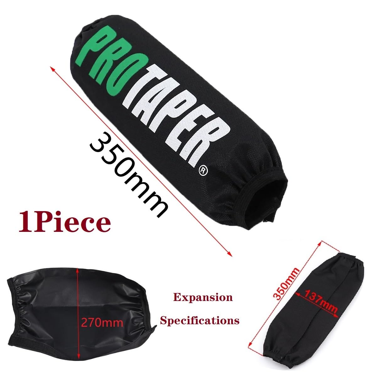Protection Amortisseur Moto 350 Mm - Housse Anti-poussière étanche Pour Suspension | Accessoire Universel
