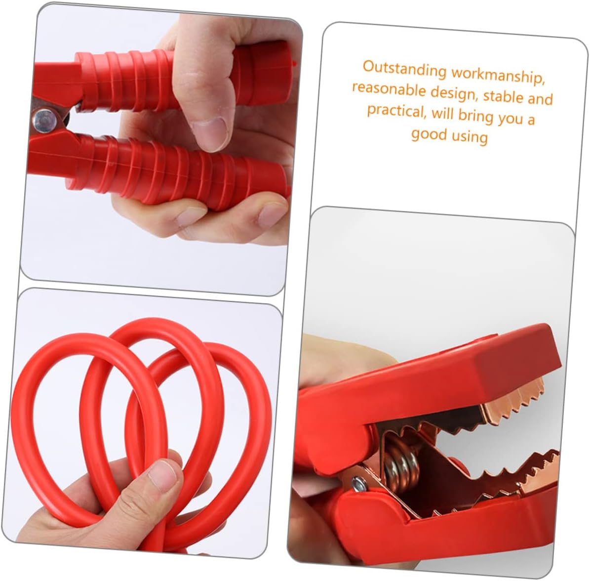 Mobestech 2500a Heavy Duty Jumper Cables Meters Emergency Booster Wire for Jump Starting with Alligator Clips Suitable for Gasoline Cars and Trucks