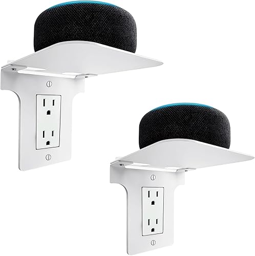 Soporte de pared de metal para enchufes Decora, organizador de baño y cocina con almacenamiento de cables, soporte para cepillos de dientes de