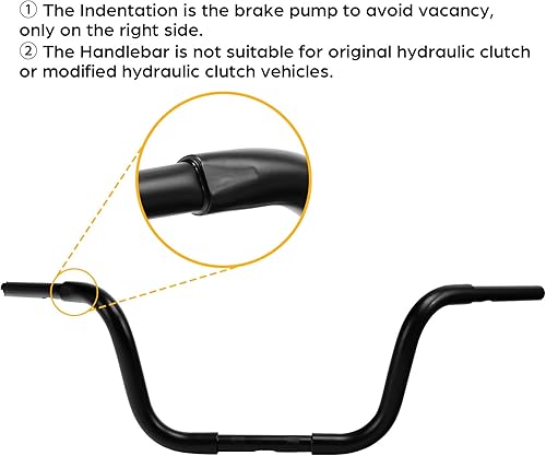 Miniatura 17 de Green-L Manillar de motocicleta Ape Hanger de 1 1/4 pulgadas apto para Harley Sportster XL1200 XL883 choppers personalizados FLST FXST