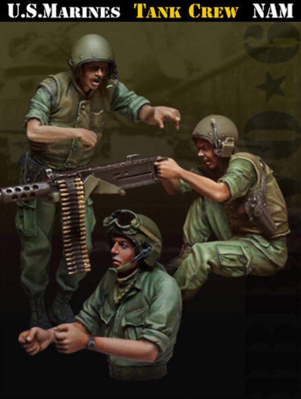 Figurine US Marines Tank Crew 1/35 à peindre pour créer un diorama militaire réaliste