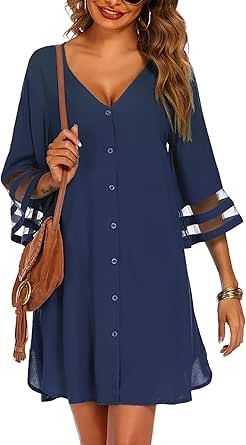 Ekouaer Women's Swimwear Cover Ups Beach Bikini Swimsuit Coverups