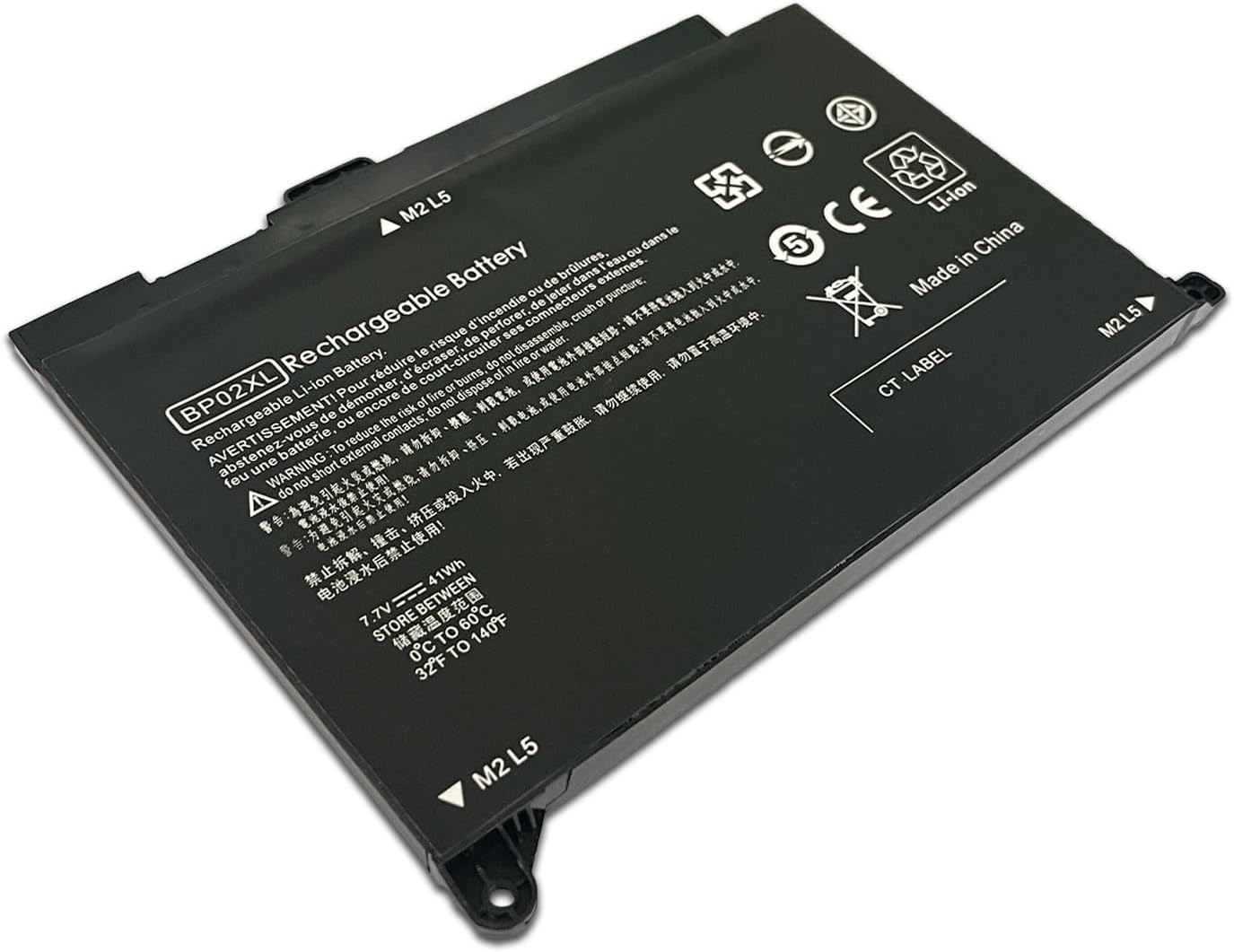 BP02XL 849909-850 849569-421 849909-855 849569-542 Laptop Battery Replacement for HP Pavilion 15-AU000 15-AW000 15T-AW000 Series 15-AU063CL 15-AU091NR 15-AU010WM 15- AU123CL 15-AW068NR (7.7V 41Wh)