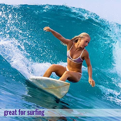 Mack's AquaBlock Swimming Earplugs, 3 Pair - Snug, Waterproof, Reusable Silicone Ear Plugs for Swimming, Snorkeling, Showering, Browsing and Bathing (Purple) 7 61KveQ7J03L. AC