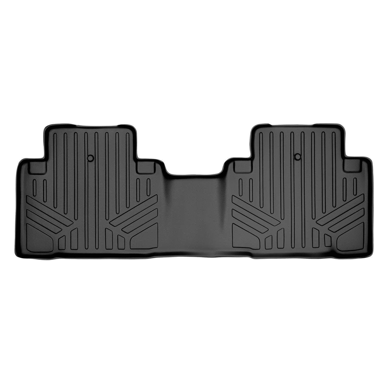 SMARTLINER Custom Fit Floor Mats 2nd Row Liner Black for 2014-2020 Acura MDX (No Hybrid Models)