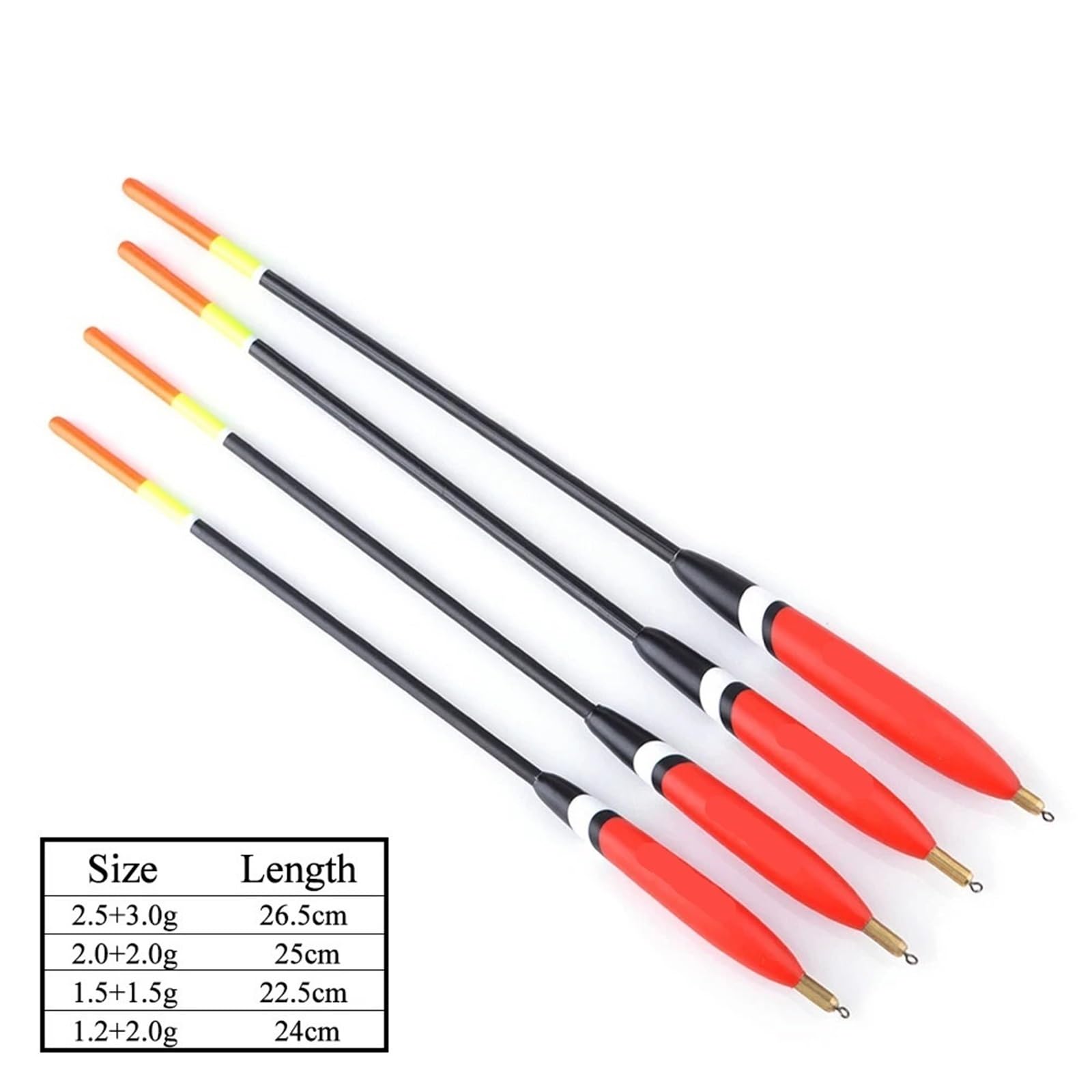 Meeresschwimmer 4 Teile/Paket 2,5 + 3,0g 2,0 + 2,0g 1,5 + 1,5g 1,2 + 2,0g Angeln Float Kork Bobbers Fir Schwimmt for Sea Fishing Tackle