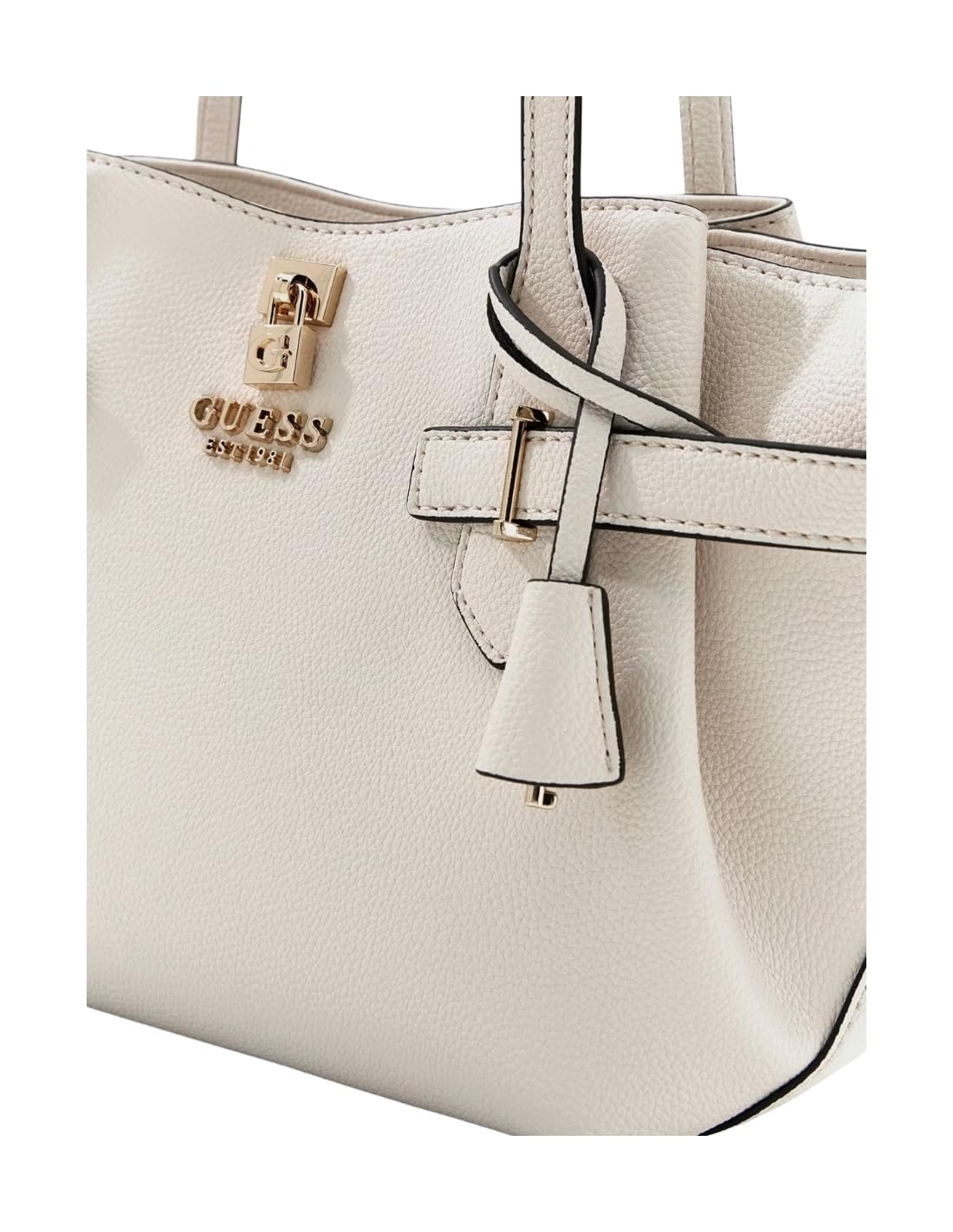 GUESS borsa a tracolla Yesba Girlfriend Shoulder Satchel Bag Cream White avorio