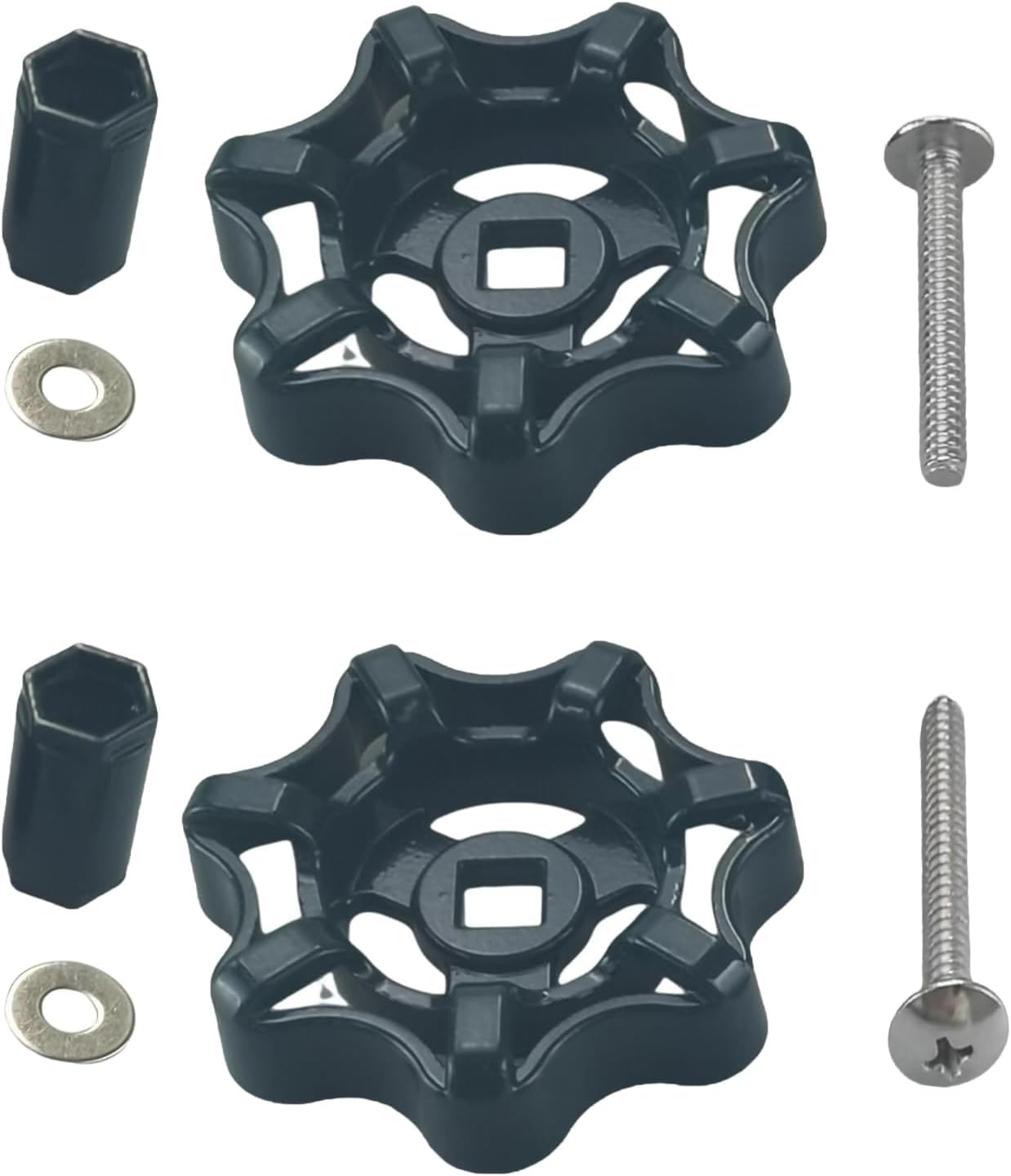 Outdoor Faucet Handle Compatible with Danco 10006 (2-Pack) | Round