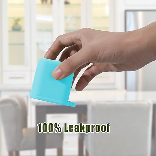 Miniatura 3 de 2 recipientes de inmersión compatibles con OmieBox, recipiente de silicona de 4 onzas para aderezo de ensalada para la mayoría de las loncheras