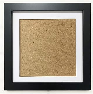 ZXT-parts 5x5 Picture Frames with 4x4 Opening Mat. 5x5 Black Square Photo Frame. Solid Wood, Plastic Panel.The Protective Film Must be Removed.The Tabletop or The Wall.