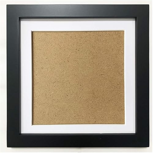 5x5 Picture Frames with 4x4 Opening Mat. 5x5 Black Square Photo Frame. Solid Wood, Plastic Panel.The Protective Film Must be Removed.The Tabletop or The Wall.