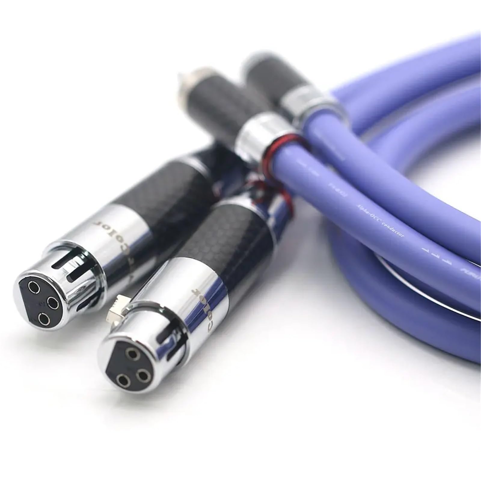 Cavo audio HiFi Cavo bilanciato XLR 2RCA a 2RCA Cavo segnale HI-END con 102(XLR female to RCA,2m)