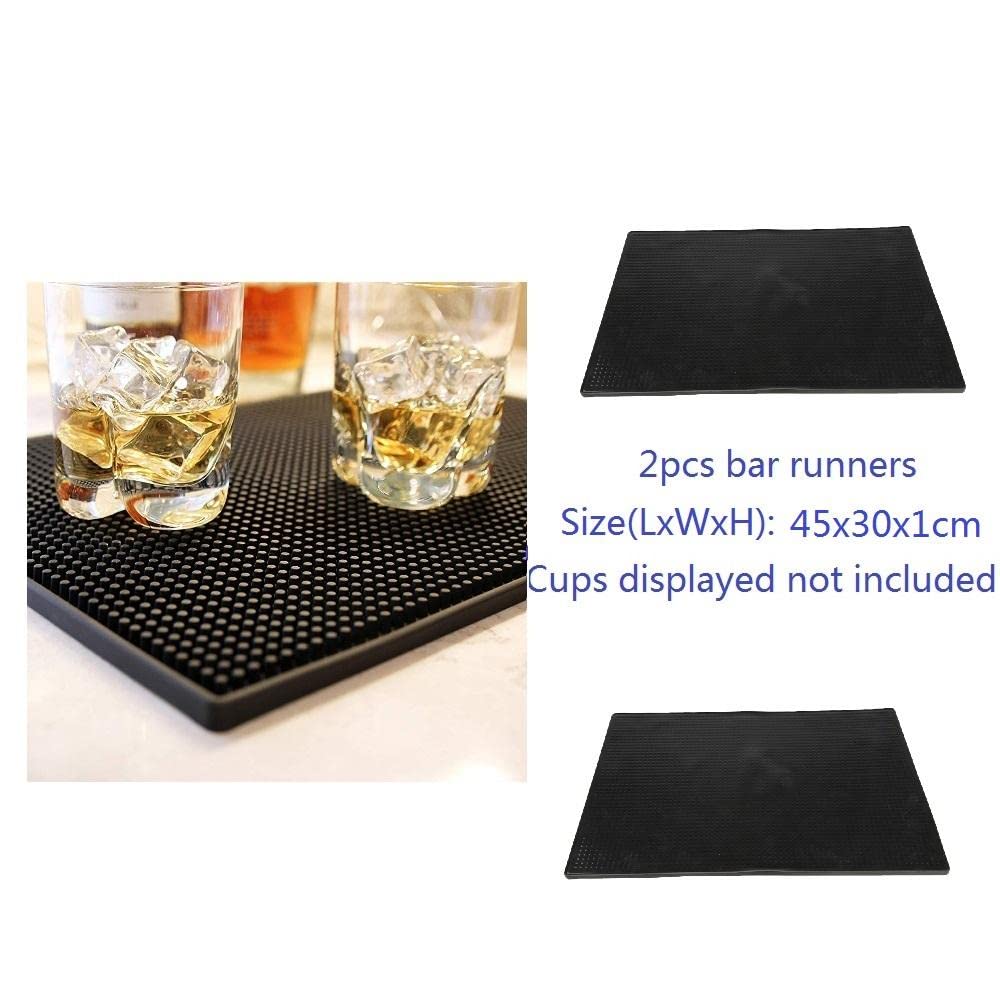2 alfombrillas de goma para barra de goteo, 45 x 30 cm