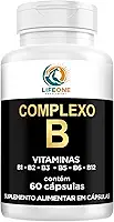 Complexo B Vitaminas B12, B6, B5, B3, B2, B1, Life One, 60 Cápsulas