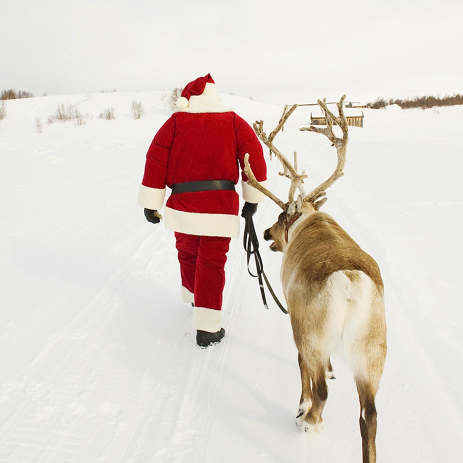 Disfraz De Papá Noel, para Hombre, Traje De Papá Noel Adulto, 7 Piezas, Traje Navideño Profesional De Talla Grande para Fiesta Navideña, Traje De Papá Noel De Lujo para Adulto