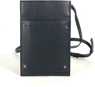 [Valentino] (ヴァレンティノ) ロゴ カバン 斜め掛け ポシェット スタッズ ショルダーバッグ レザー レディース 同様 中古