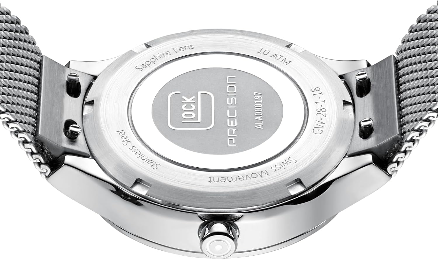 GLOCK Women's Quartz Watch | 35-38mm case | Wristwatch with Steel case and Date Display | Women's Watch with Swiss Super-LumiNovapointers and Indices | GW-Women