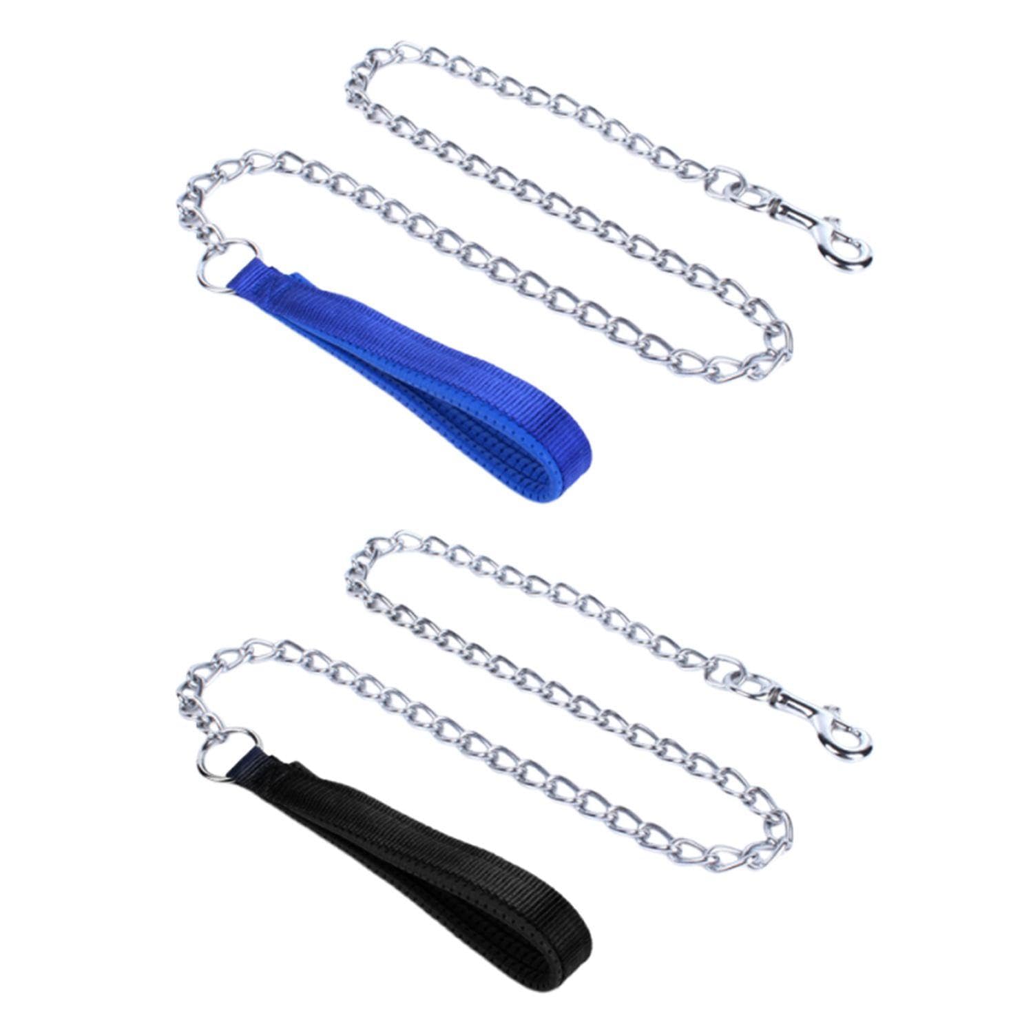WUFGWBD 2 Pieces Of Metal Dog Leashes, Pet Leashes, Pet Outdoor Travel Products, Pet Accessories, Adjustable Leashes
