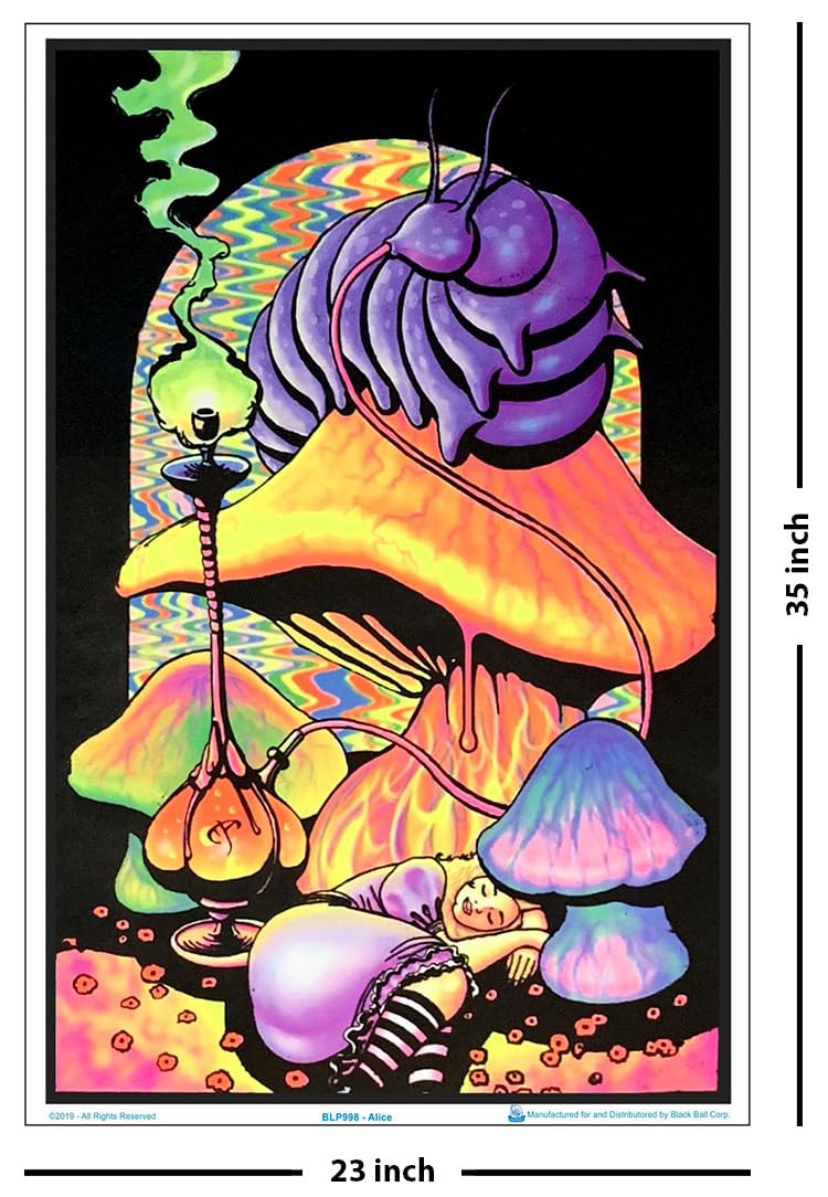 Amazon.com: Scorpio Posters Alice in Wonderland Dreaming - Flocked