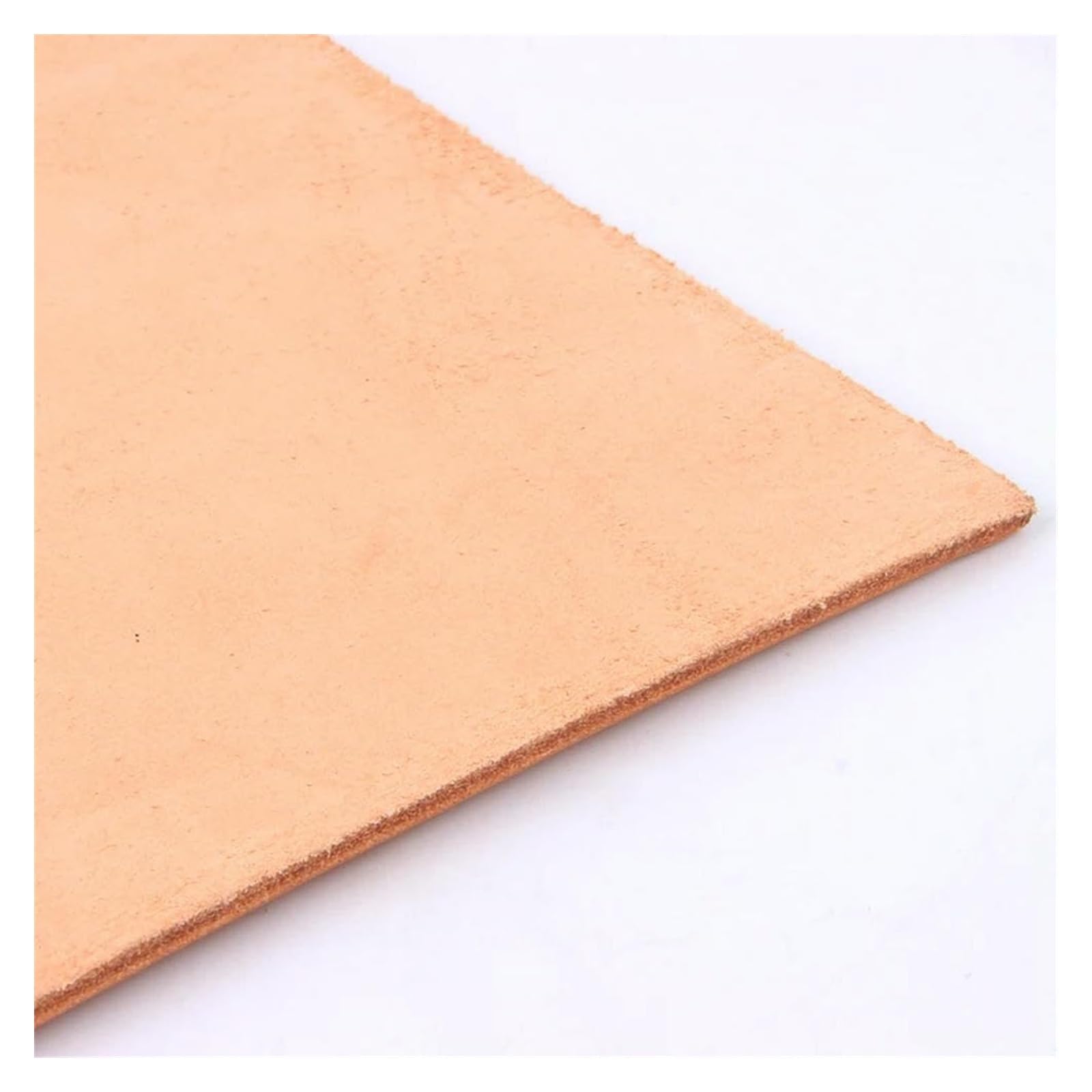 Láminas de cuero auténtico, Piel de vacuno primera capa, curtida vegetalmente, 3 mm grosor, varios tamaños(30x30cm)