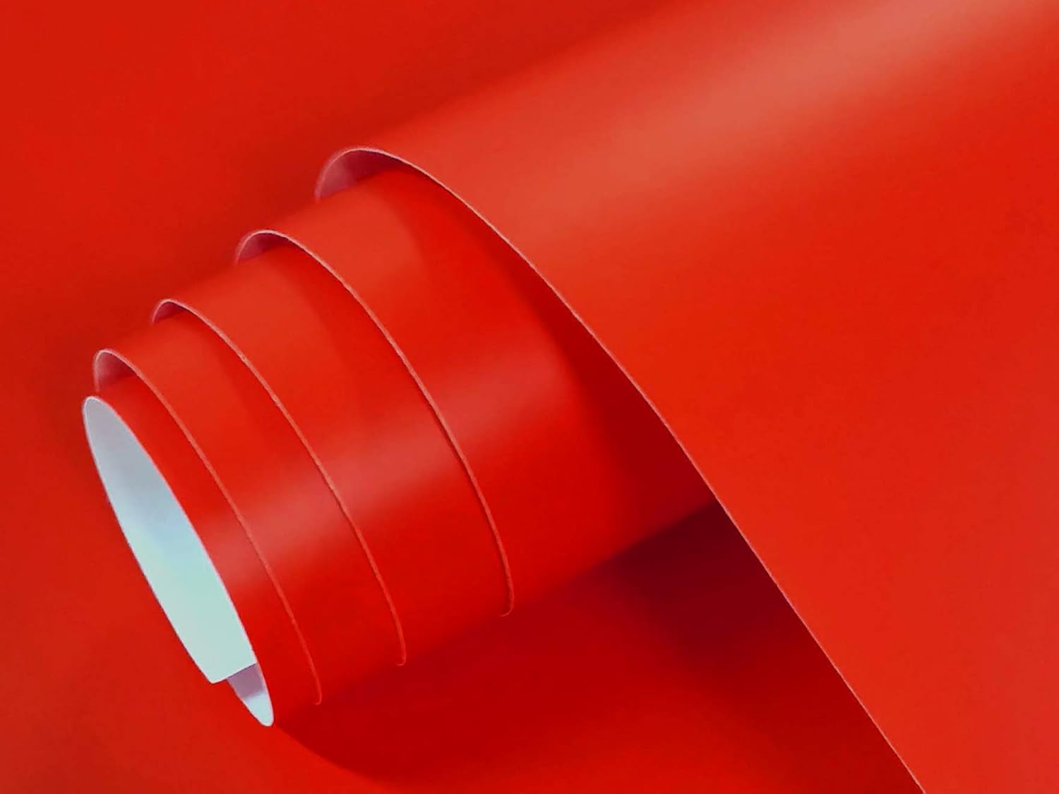 AVERY 500 - Vinyle Adhésif - Rouge Moyen Brillant - 30 cm x 10 m