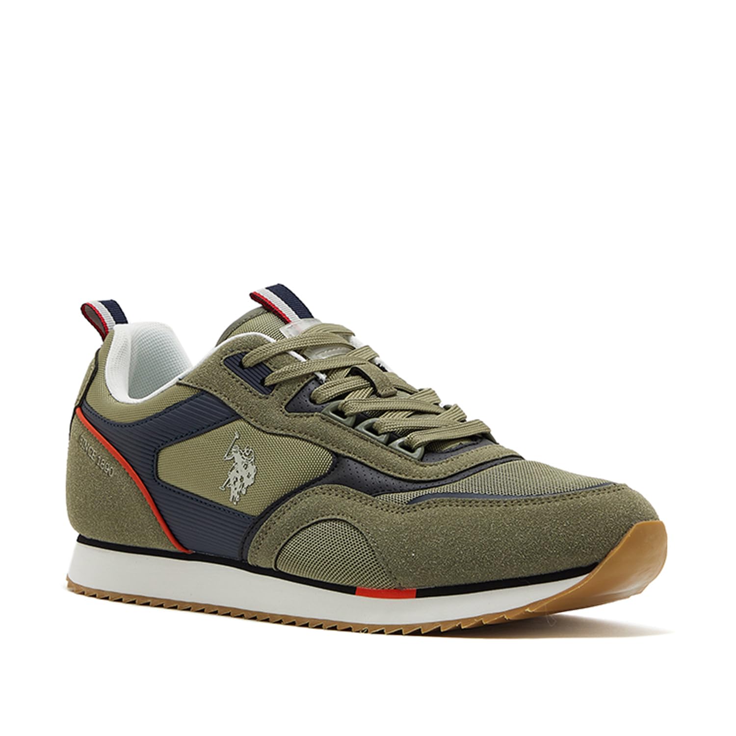 U.S. POLO ASSN Men's Medi Glb 4Fx M Low Top Sneakers 42 EU Khaki