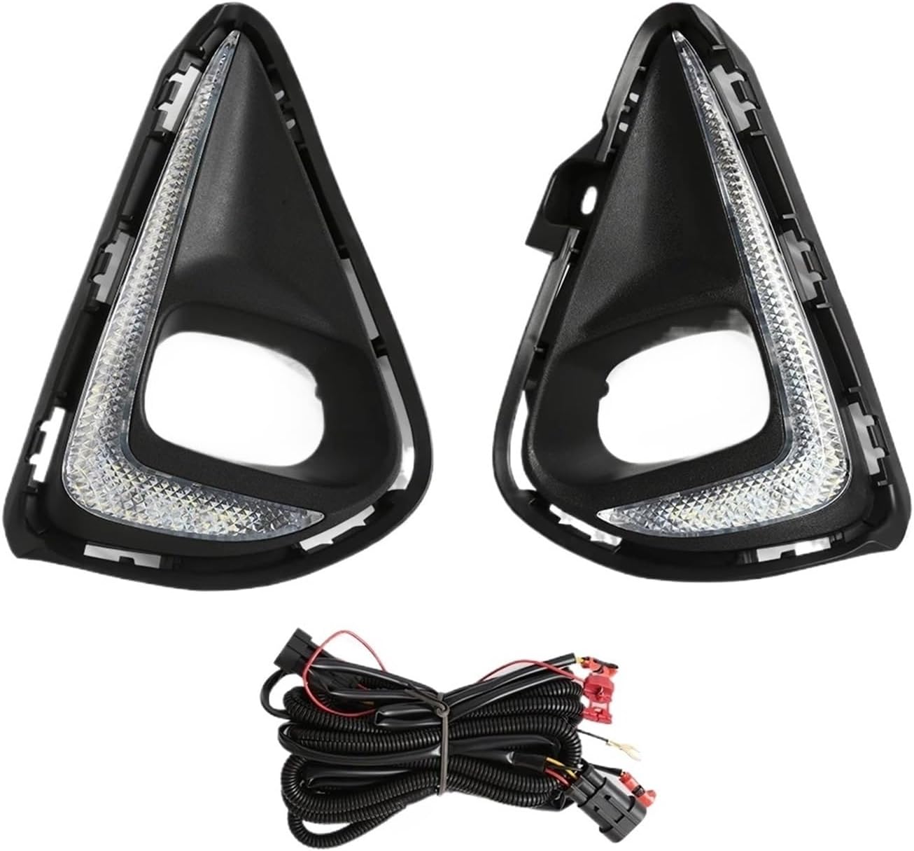 Headlights Assembly For Toyota For Corolla For Axio 2018-2021 Yellow Turn Signal Lamp Halogen Fog 12v Car Daytime Running Light White DRL Front Lamp Assembly(DRL)