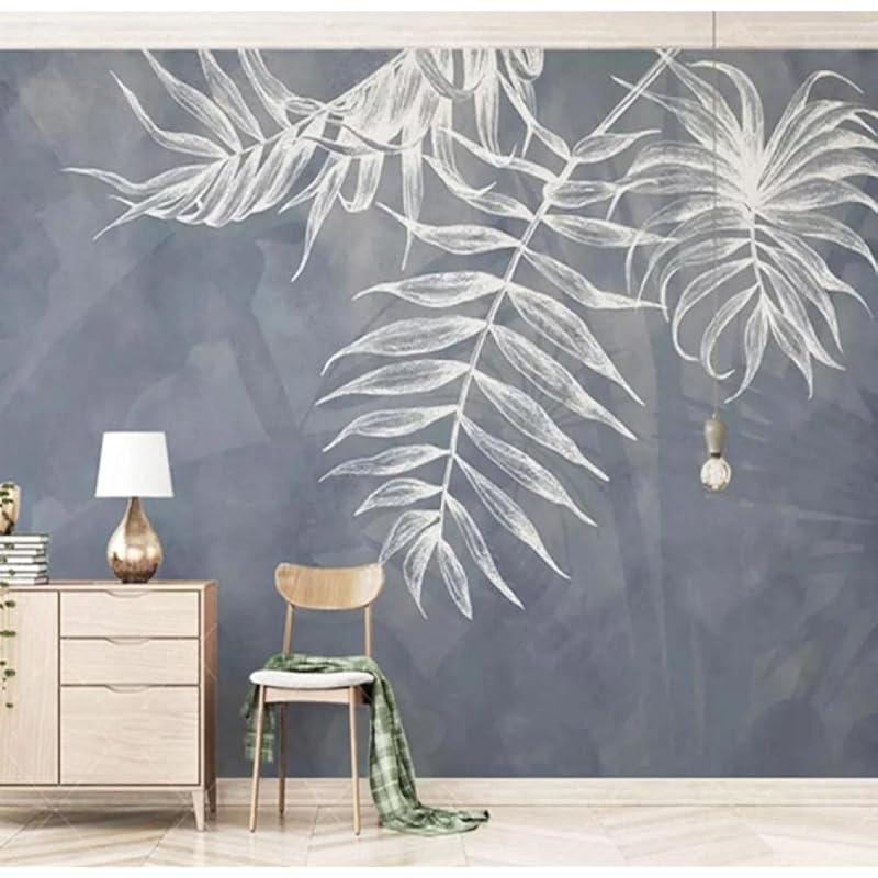 Diy 工具 ガーデン Web限定デザイン 壁画壁紙モダン3dネイビーブルー北欧スタイル葉写真壁画リビングルームテレビソファ寝具室 430cmx300cm 169 3x118 1inch Unemqfofj1 Souljob Com Br