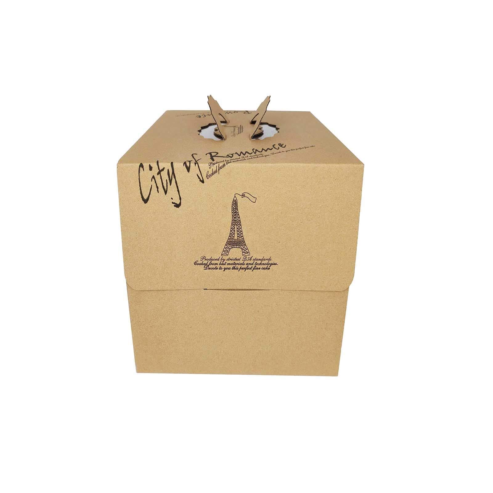 Extra Strong Tall Corrugate Cake Carrier Box - Wedding Tier Birthday[8 Inch (21 x 21 x 25cm), 1 Box]