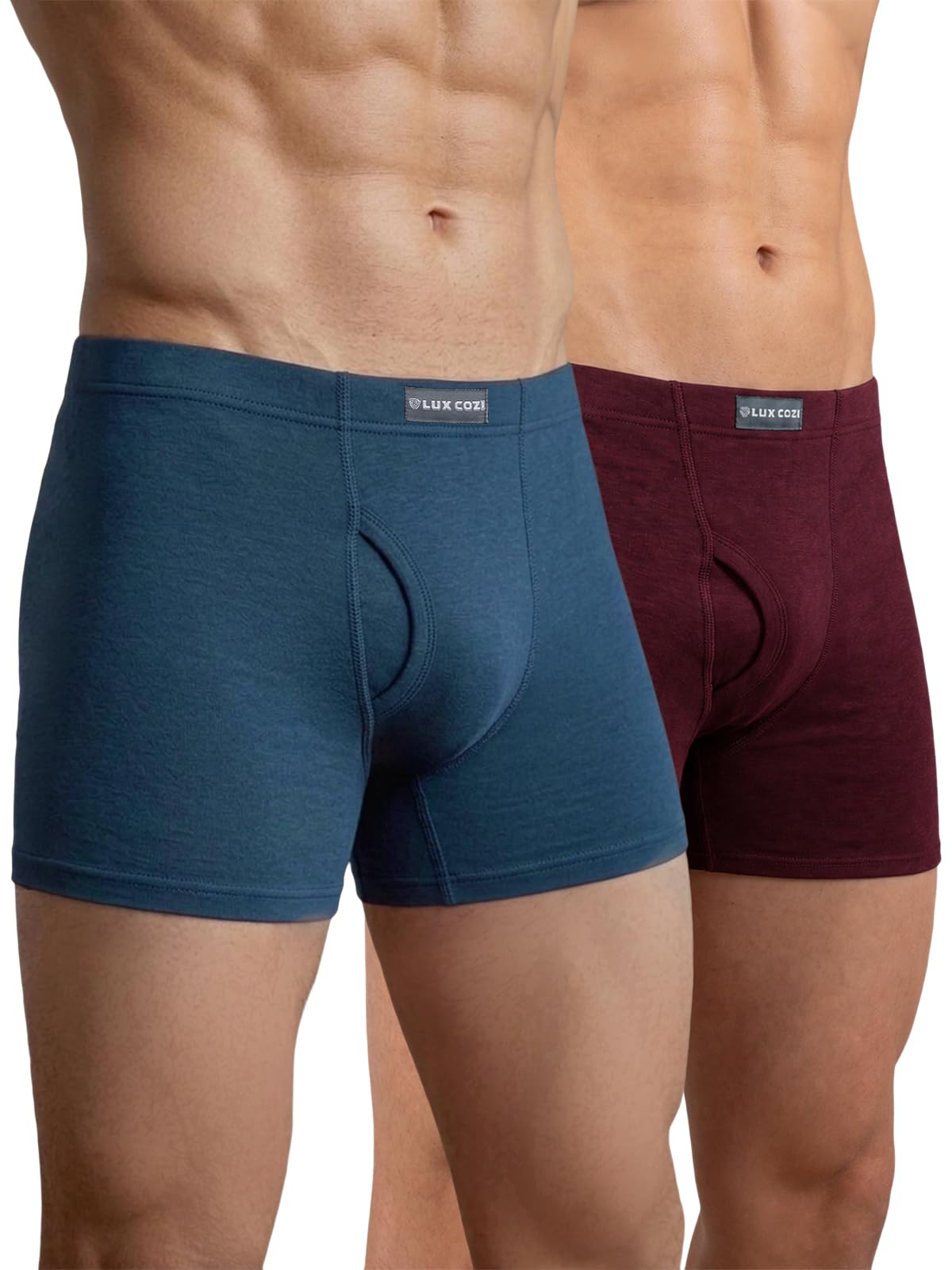 Men's Inner Elastic Trunks - Pack of 2 (Color May Vary) | Premium 100% Cotton | Ultimate Comfort Breathable, Soft & Durable | Everyday Essential Lux Underwear-image-10
