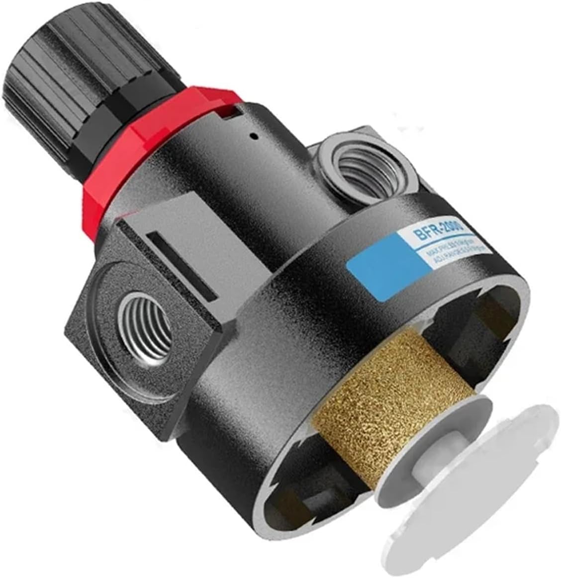 Metal Cover BFC2000 3000 4000 1/4 3/8 1/2 Air Compressor Oil Water Separator Filter Regulator Unit FRL Combination(BFC2000)