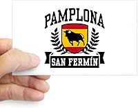 Vista 2 de CafePress Pegatina rectangular para parachoques de Pamplona San Fermín