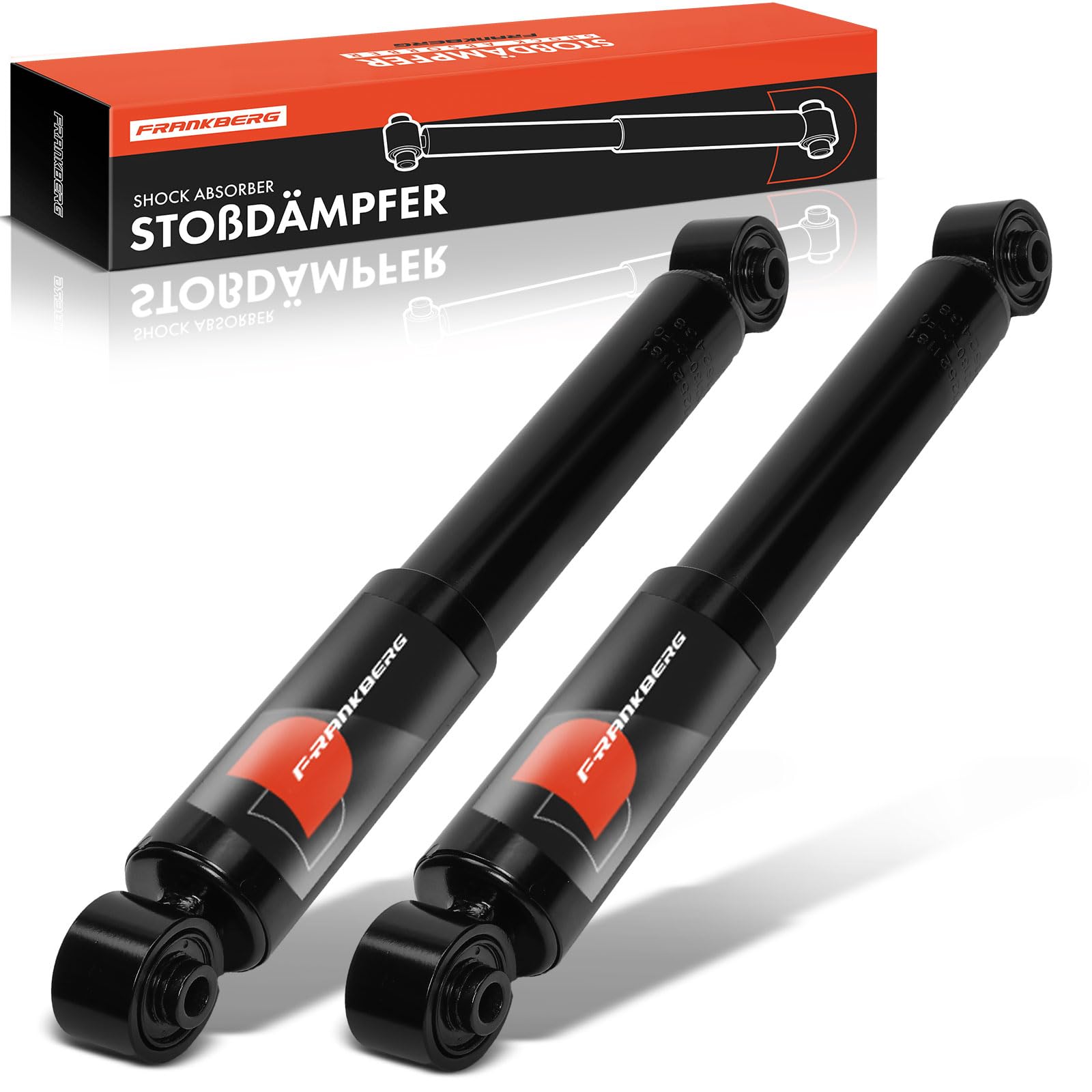 Frankberg 2x Amortisseur à gaz Arrière Gauche Droite 414mm Pression de gaz Compatible avec R.A.V 4 IV A4 R.A.V 4 III A3 NX Z1 Remplacer# 4853142130,4853142140