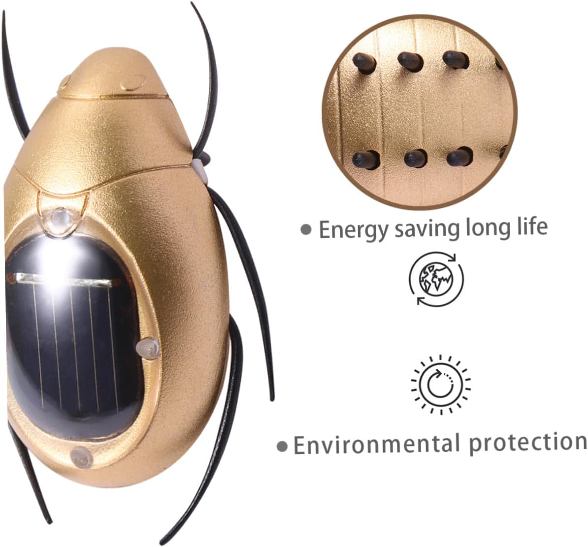 Milisten Solar Energy Kids Toys 5 Pack Solar-Powered Insect Toys No Battery Required Great Educational Boys Girls