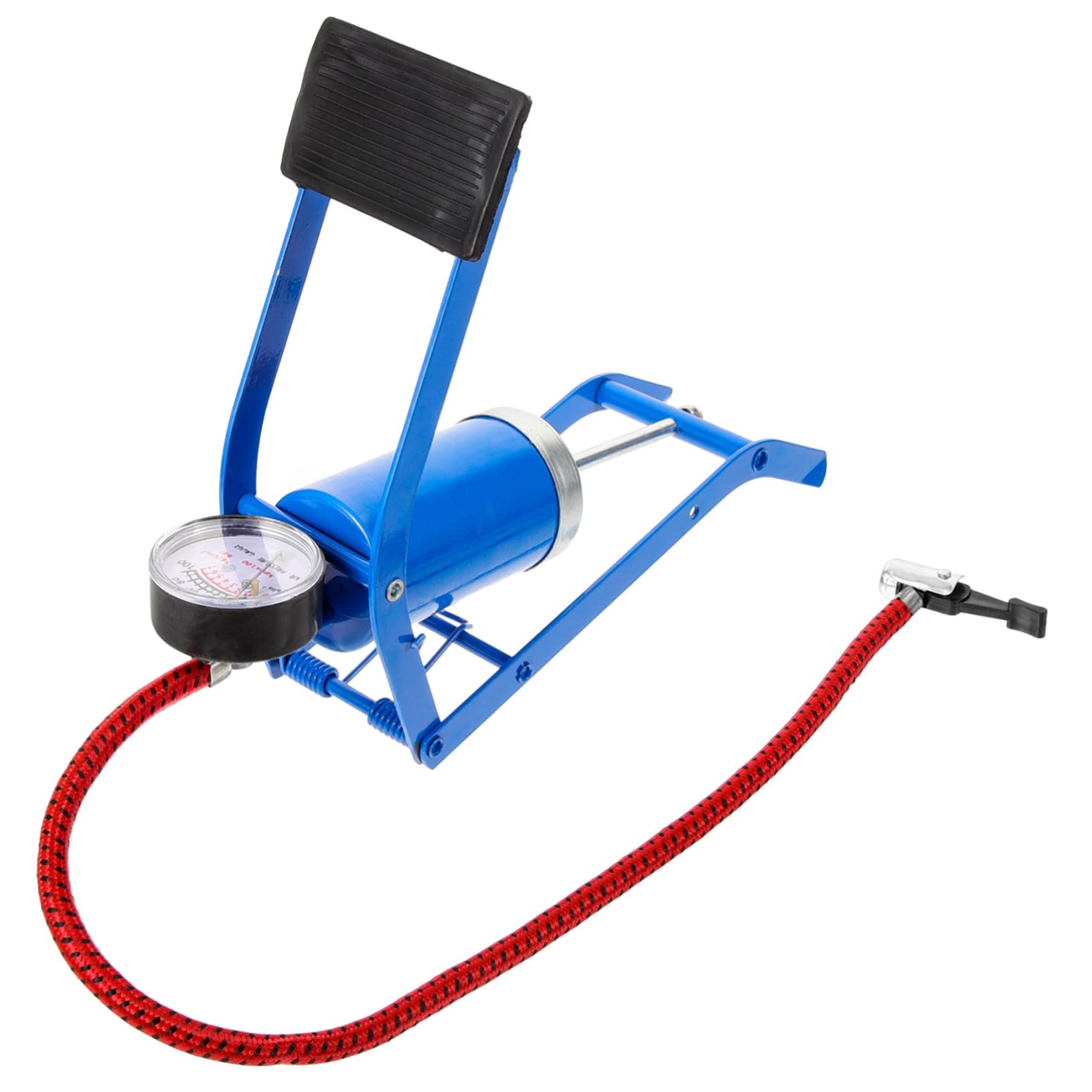 Hemobllo Fahrradpumpe Auto Reifenpumpe Pumpbike Fahrräder Fußpumpe Rennrad Reifenpumpe Pumpe Für Den Zyklus Motorradreifenpumpe Reifeninflator Luft Standpumpen Inflator Eisen Blue