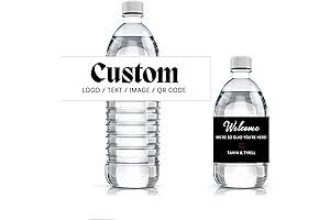 Customized Water Bottle Labels for Elevating Your Events (2 x 8 inches)