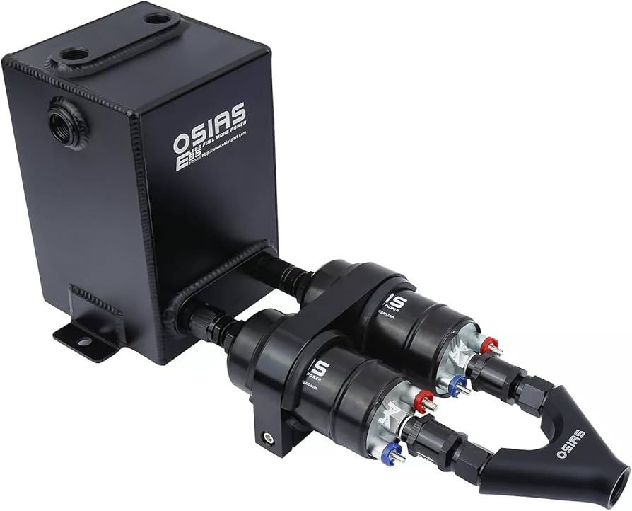 Amazon.com: With Y Block Bracket Check Valve 2x 044 Fuel Pump Dual