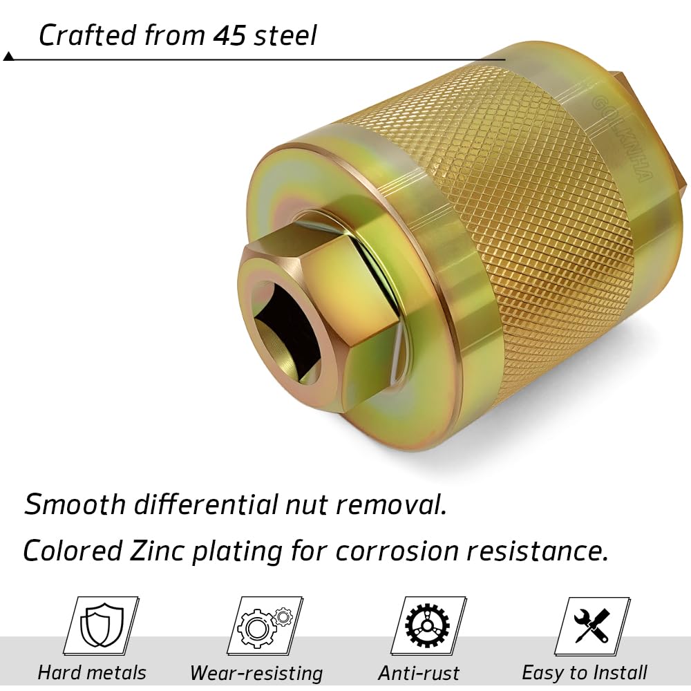 Amazon.com: GOLKNHA Front Differential Pinion Nut Tool for