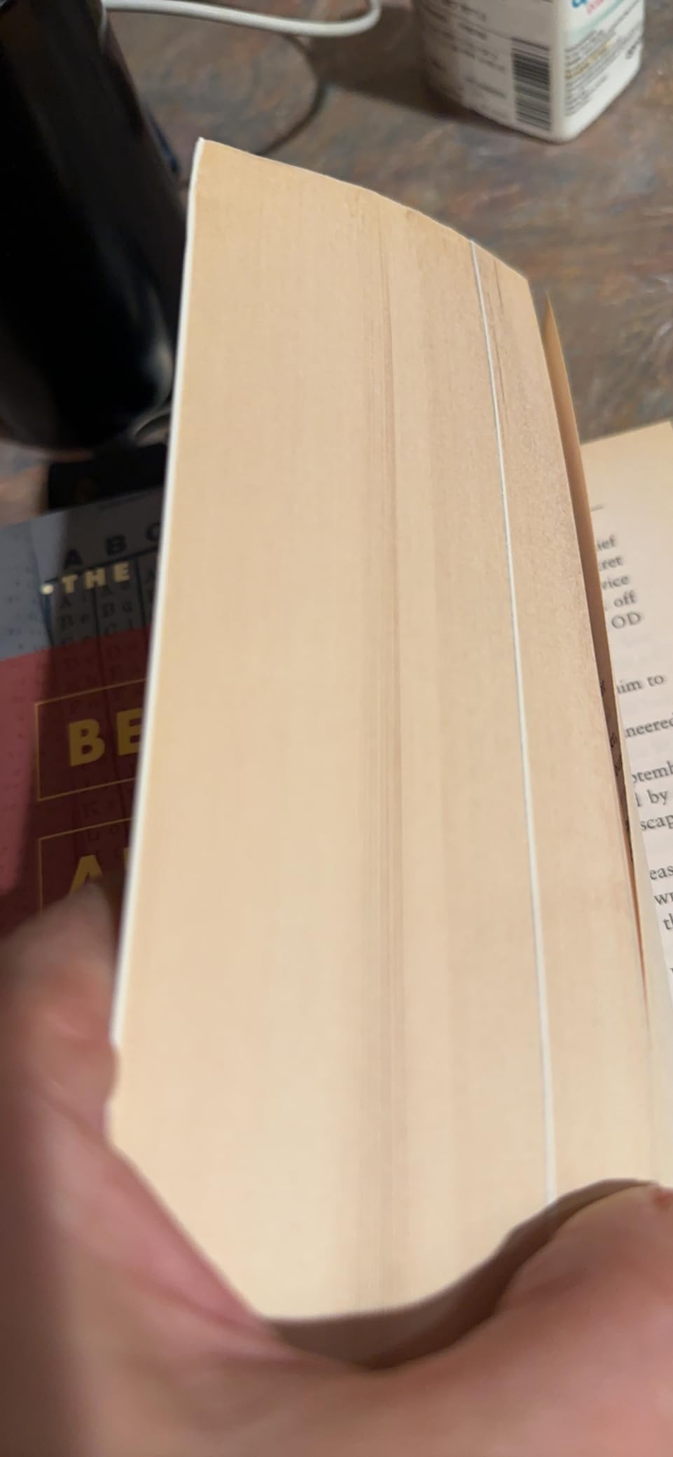 Yellowed pages, broken binding